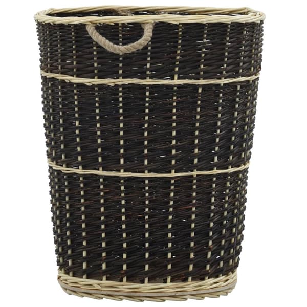 vidaXL Polttopuun kantoreppu hihnoilla 57x51x69 cm luonnollinen paju -  Polttopuutelineet & -kärryt