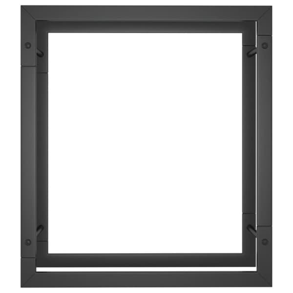 vidaXL brændestativ 50x28x56 cm stål matsort - Brændekurve