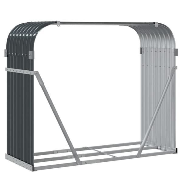 vidaXL brændestativ 120x45x100 cm galvaniseret stål antracitgrå -  Brændekurve