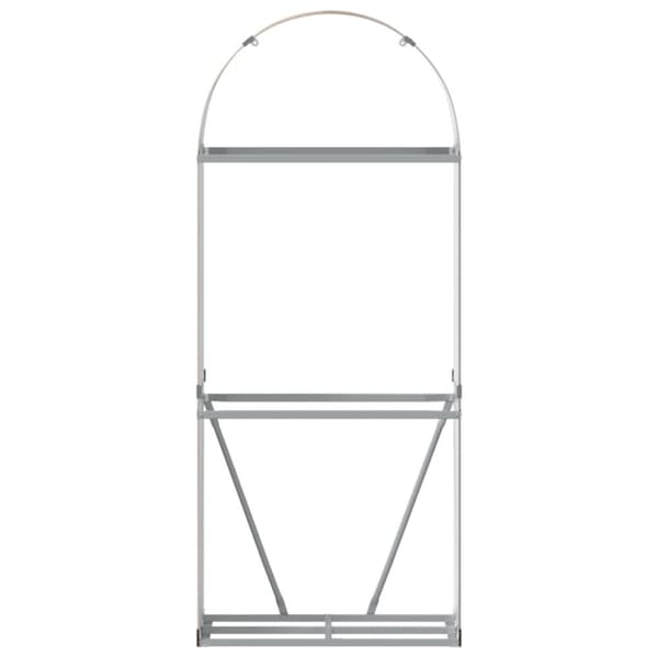 vidaXL Polttopuuteline vaaleanruskea 80x45x190 cm galvanoitu teräs -  Polttopuutelineet & -kärryt