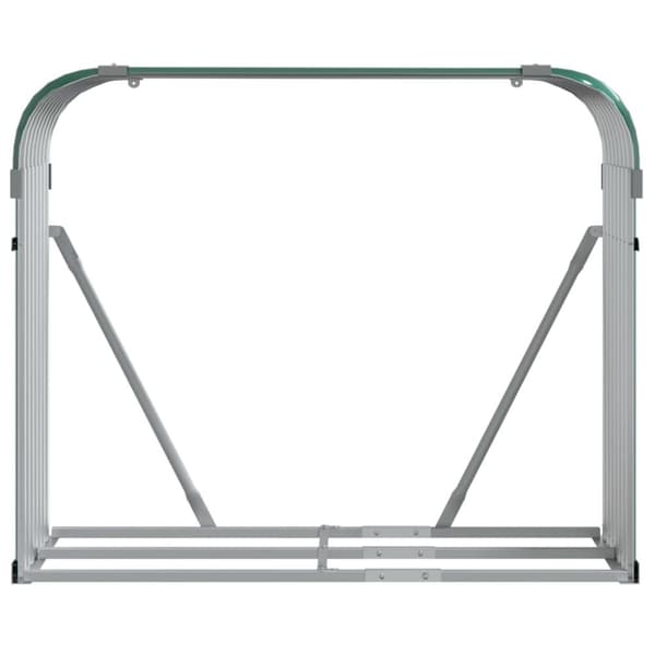 vidaXL Polttopuuteline vihreä 120x45x100 cm galvanoitu teräs -  Polttopuutelineet & -kärryt