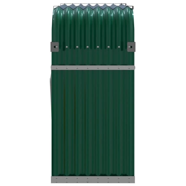 vidaXL Polttopuuteline vihreä 120x45x100 cm galvanoitu teräs -  Polttopuutelineet & -kärryt
