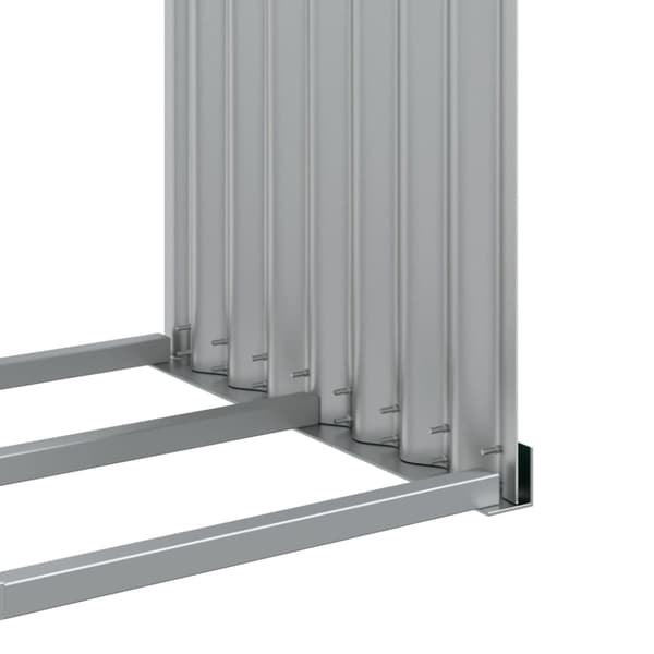 vidaXL Polttopuuteline vihreä 120x45x100 cm galvanoitu teräs -  Polttopuutelineet & -kärryt