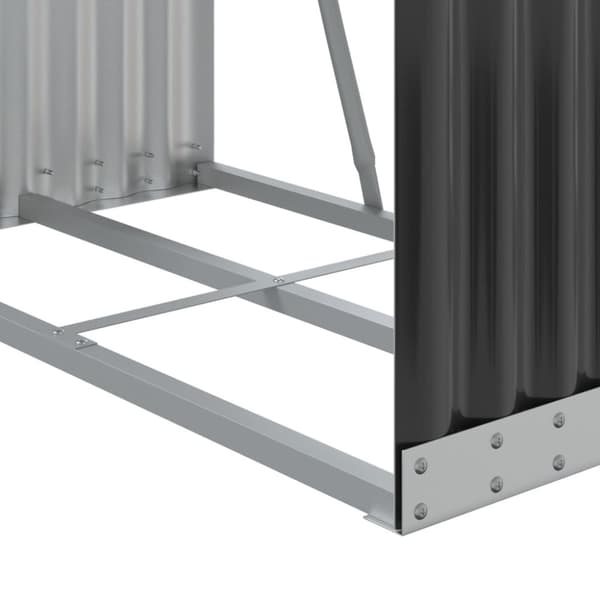 vidaXL brændestativ 80x45x190 cm galvaniseret stål antracitgrå -  Brændekurve
