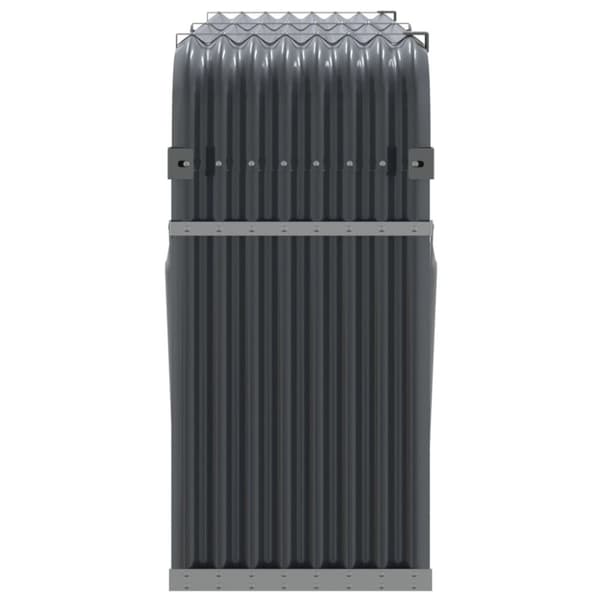 vidaXL Polttopuuteline antrasiitti 180x45x100 cm galvanoitu teräs -  Polttopuutelineet & -kärryt