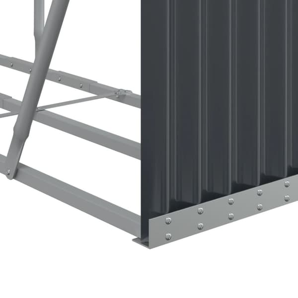 vidaXL Polttopuuteline antrasiitti 180x45x100 cm galvanoitu teräs -  Polttopuutelineet & -kärryt
