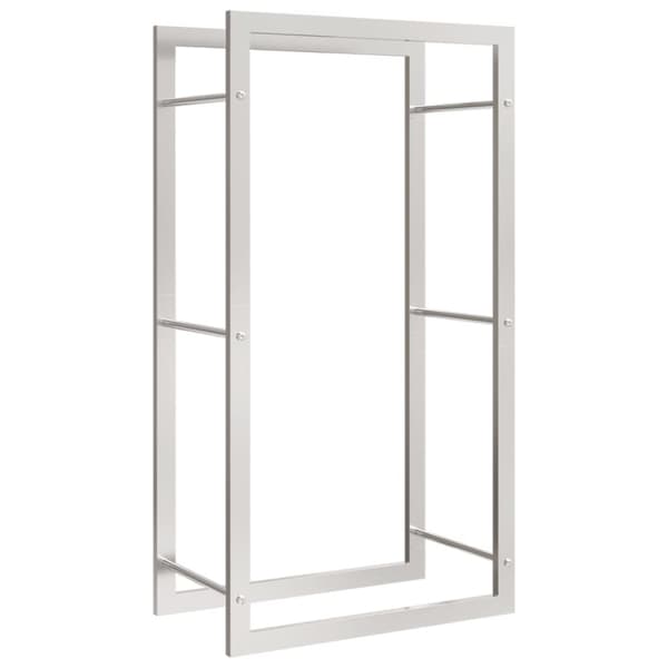 vidaXL brændestativ 50x28x94 cm rustfrit stål -  Brændekurve