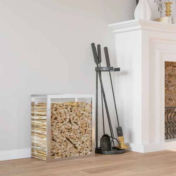 vidaXL brændestativ 80x28x86 cm rustfrit stål -  Brændekurve