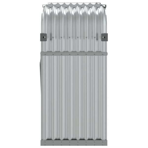 vidaXL Polttopuuteline hopea 120x45x100 cm galvanoitu teräs -  Polttopuutelineet & -kärryt
