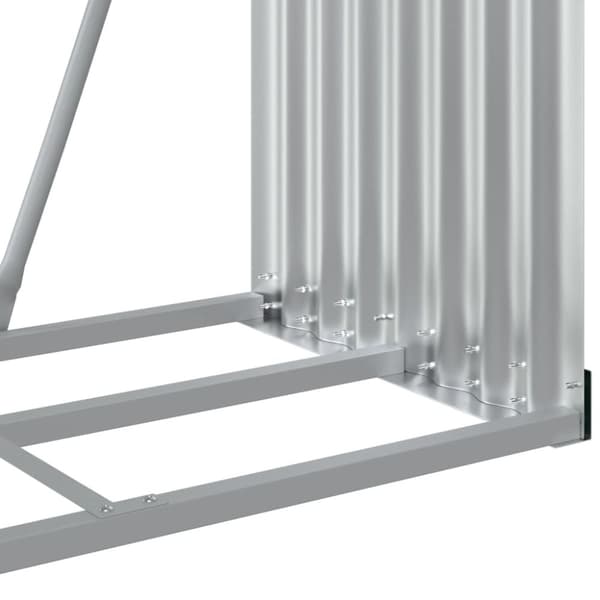 vidaXL Polttopuuteline vaaleanruskea 80x45x120 cm galvanoitu teräs -  Polttopuutelineet & -kärryt