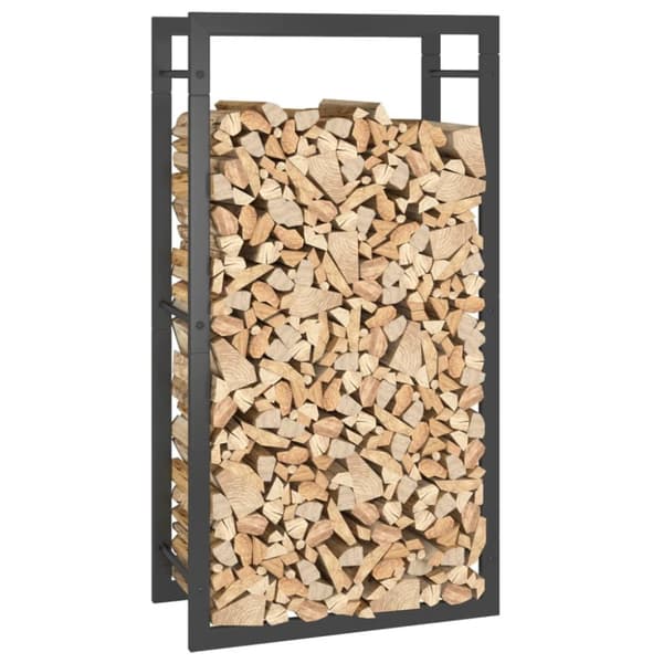 The Living Store brændestativ 50x28x94 cm stål matsort -  Brændekurve