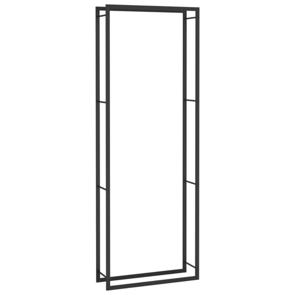 The Living Store brændestativ 80x28x222 cm stål matsort -  Brændekurve