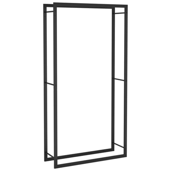 The Living Store brændestativ 80x28x154 cm stål matsort -  Brændekurve