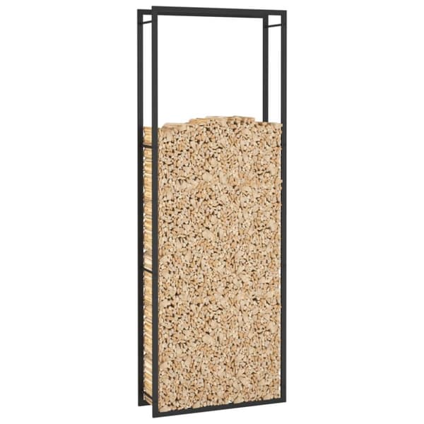Brændekurve - Living brændestativ 80x28x222 cm stål matsort