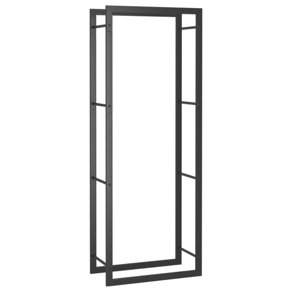 Vedställ matt svart 50x28x132 cm stål - Vedställ - Ved Ställ - Home & Living
