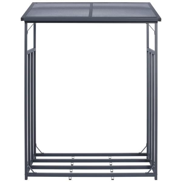 Ruston vedskydd i galvaniserat stål - CLP - Rektangulär - Antracit - 130x185x185cm