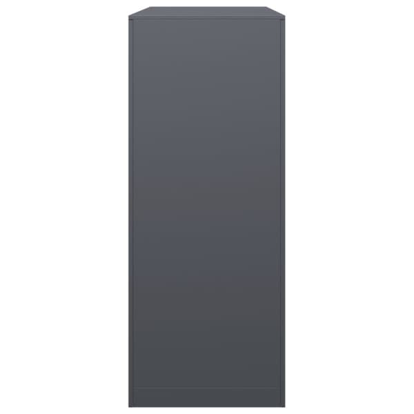 vidaXL Vedstativ antrasitt 100x40x100 cm stål