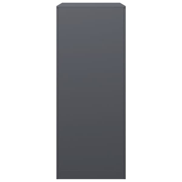 vidaXL Vedstativ antrasitt 60x40x100 cm stål