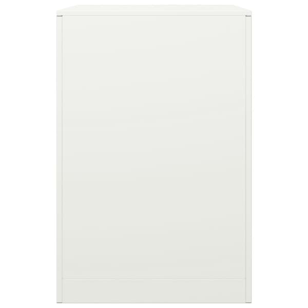 vidaXL Vedställ vit 60x40x60 cm stål