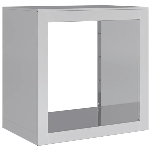 vidaXL Polttopuuteline 60x40x60 cm galvanoitu teräs