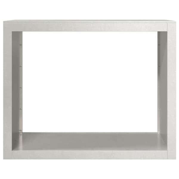 vidaXL brændestativ 100x40x80 cm rustfrit stål
