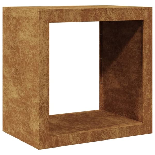 vidaXL Vedstativ 60x40x60 cm oksidert stål
