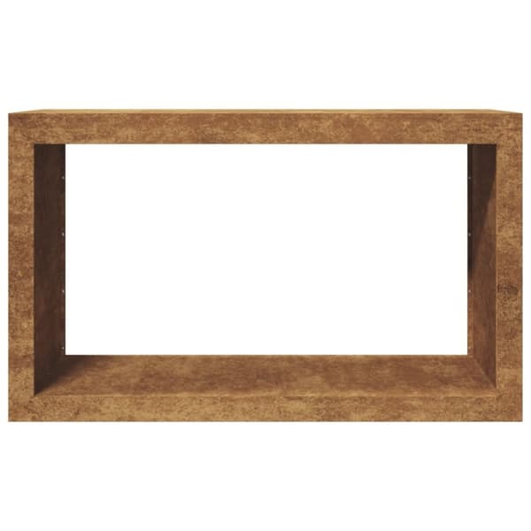 vidaXL Polttopuuteline 100x40x60 cm Säänkestävä teräs
