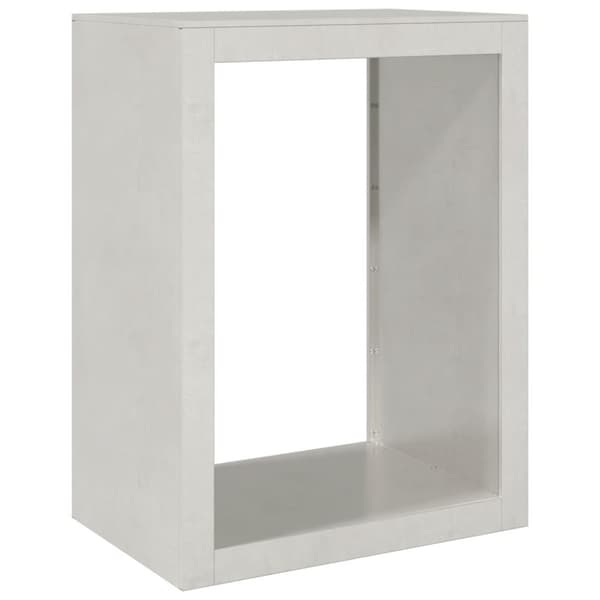 vidaXL Polttopuuteline 60x40x80 cm ruostumaton teräs