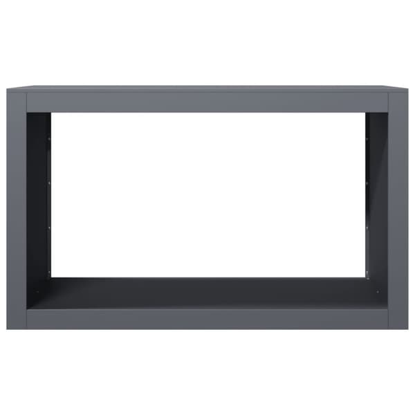 vidaXL Vedstativ antrasitt 100x40x60 cm stål