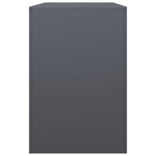 vidaXL Vedstativ antrasitt 100x40x60 cm stål