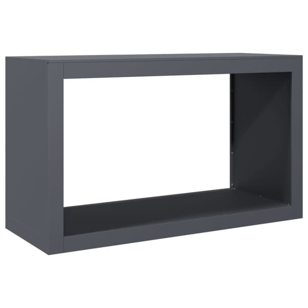 vidaXL Vedstativ antrasitt 100x40x60 cm stål