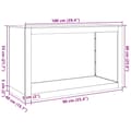 Miniatyrbilde 11 av 11: vidaXL Vedstativ antrasitt 100x40x60 cm stål