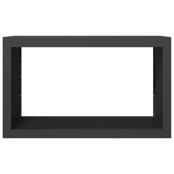 vidaXL Vedstativ svart 100x40x60 cm stål
