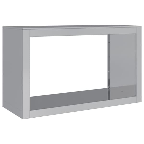 vidaXL Vedstativ 100x40x60 cm galvanisert stål