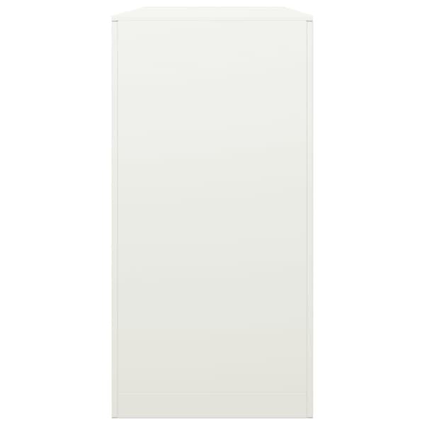 vidaXL Vedställ vit 100x40x80 cm stål