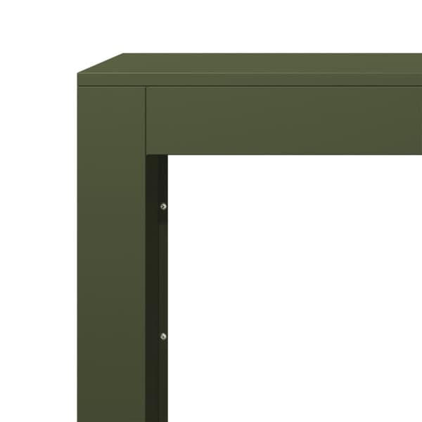 vidaXL Vedstativ grønn 100x40x60 cm stål
