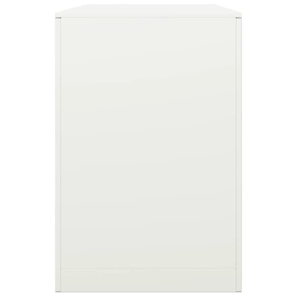 vidaXL Vedställ vit 100x40x60 cm stål