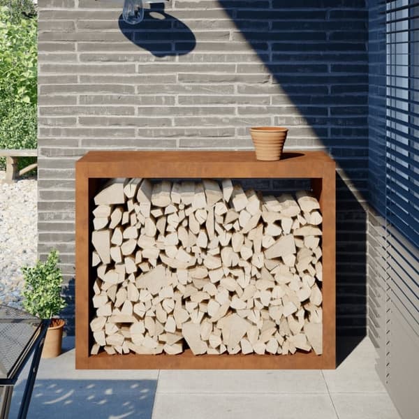 vidaXL Vedställ 100x40x80 cm väderbeständigt stål