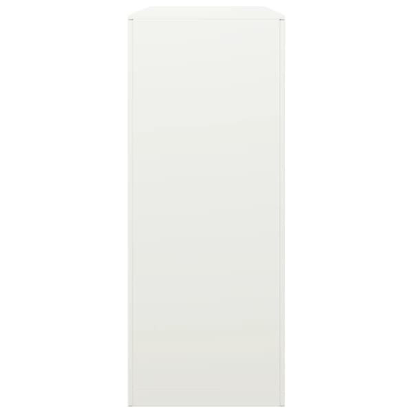 vidaXL Vedställ vit 100x40x100 cm stål