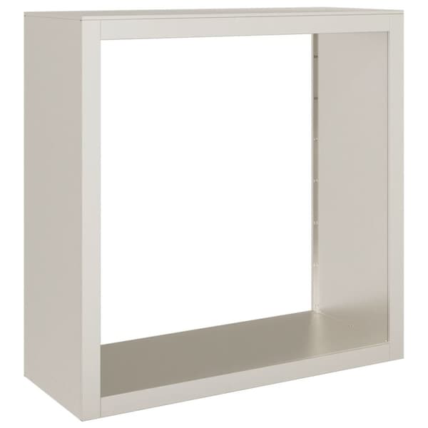 vidaXL Vedstativ 100x40x100 cm oksidert stål