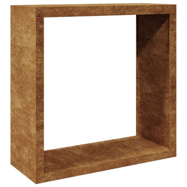 vidaXL Vedstativ 100x40x100 cm oksidert stål