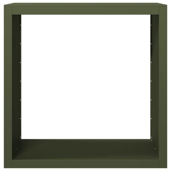 vidaXL Vedställ grön 100x40x100 cm stål