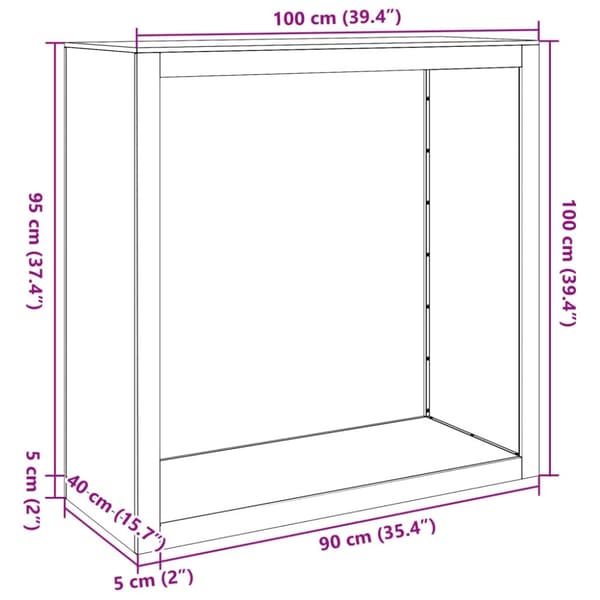 vidaXL Vedställ grön 100x40x100 cm stål