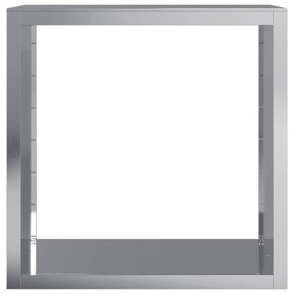 vidaXL Polttopuuteline 100x40x100 cm galvanoitu teräs