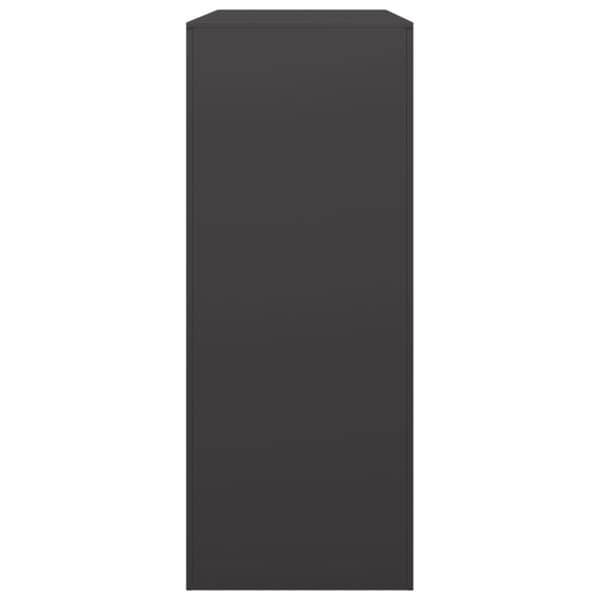 vidaXL Vedstativ svart 100x40x100 cm stål