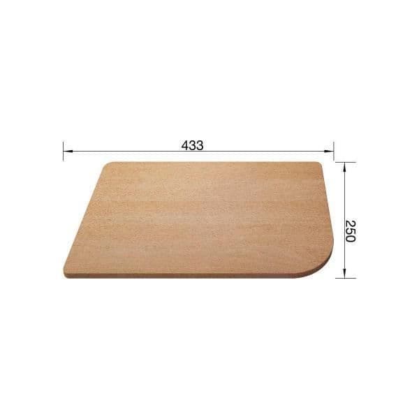 Blanco Schneidbrett aus massiver Buche, Delta, 433 x 250 mm, helbrunt (513484)
