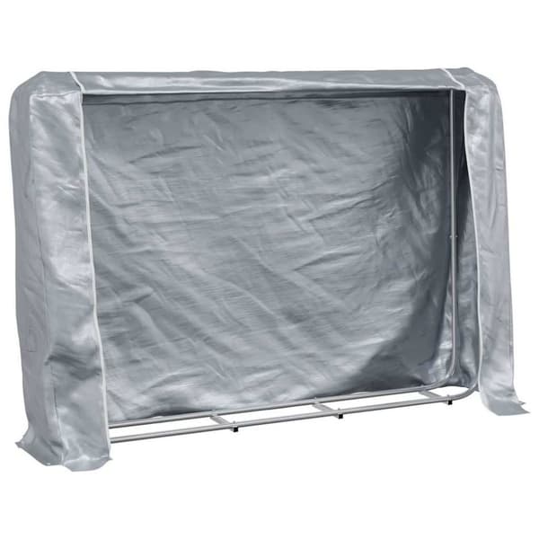 vidaXL polttopuuteline sadesuojalla 200x25x150 cm galvanoitu teräs