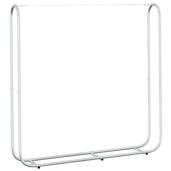 vidaXL brændestativ 150x25x150 cm galvaniseret stål