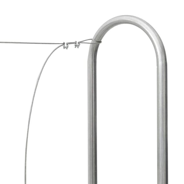 vidaXL brændestativ 150x25x150 cm galvaniseret stål