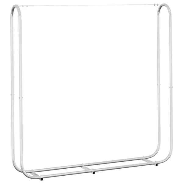 vidaXL brændestativ 150x25x150 cm galvaniseret stål